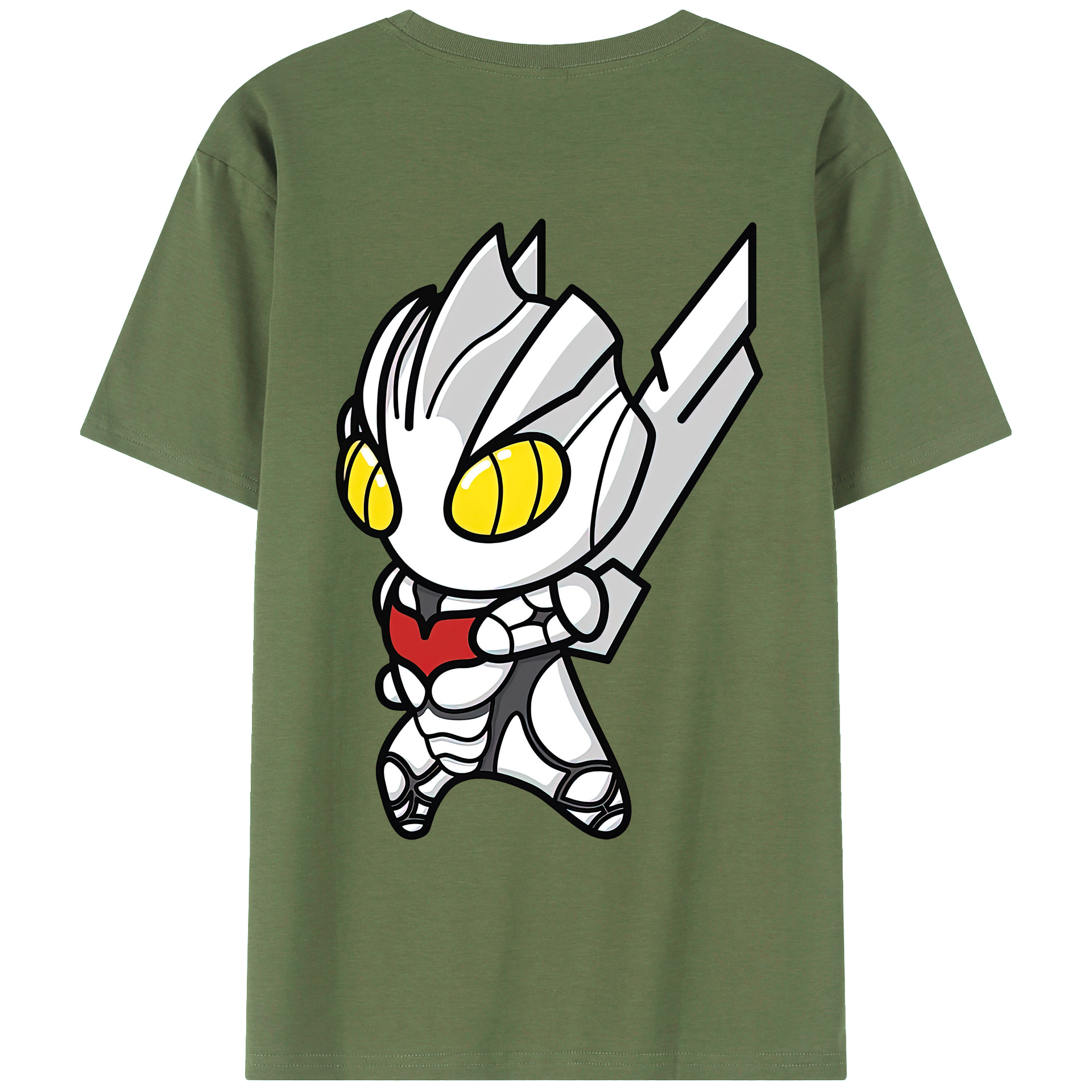 （画像用） ウルトラマン Ultraman 綿100％ メンズ半袖Tシャツ（バックプリント） 通気性